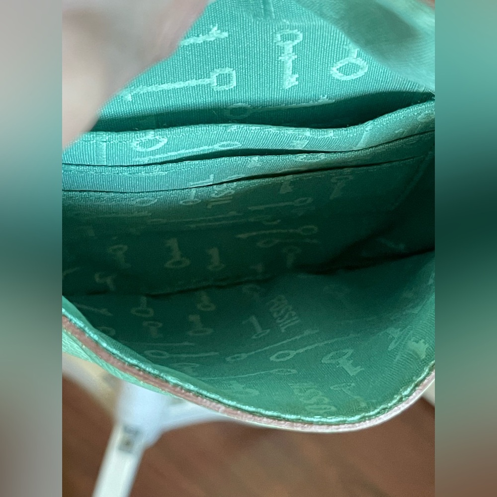 Fossil Maddox leather Crossbody purse, mint green - Picture 6 of 8